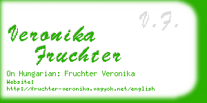 veronika fruchter business card